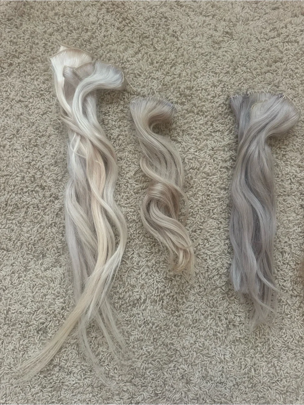 Mix bundle of Hair Extensions - Neutral Blonde Mix